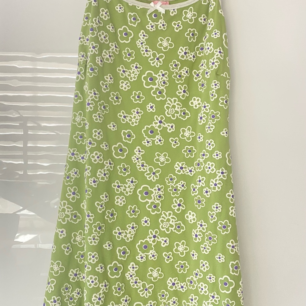 UNIF Green A-Line Midi Skirt Resort Wear